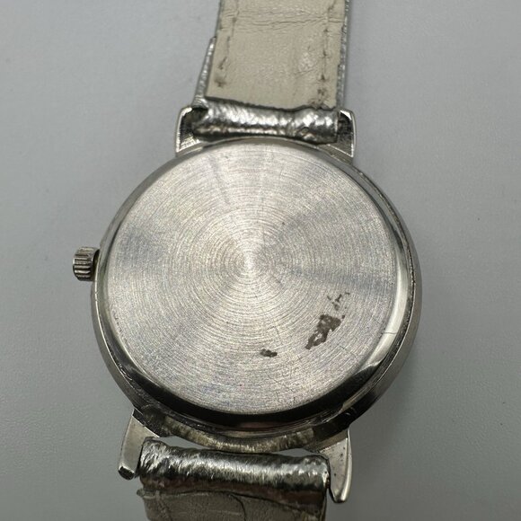 Vintage Shannons Watch Women Silver Tone Rotating Heart Dial New Battery 8.5" - Picture 4 of 14
